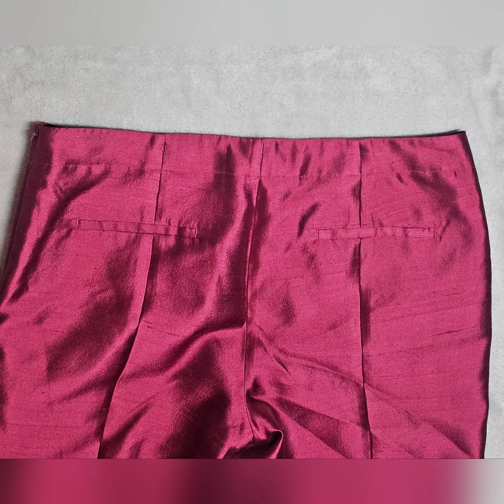 Talbots Women's Lightweight Red Dress Pants 12P Hidden‎ Zipper NWT. - Picture 2 of 15